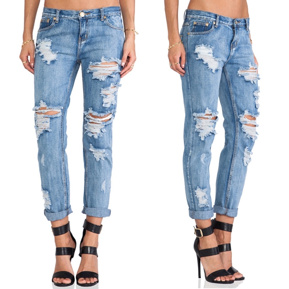 One Teaspoon Awesome Baggie Distressed Jeans